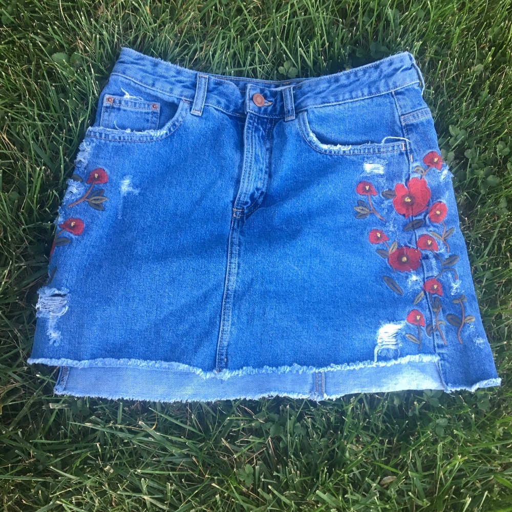 Zara denim skirt
